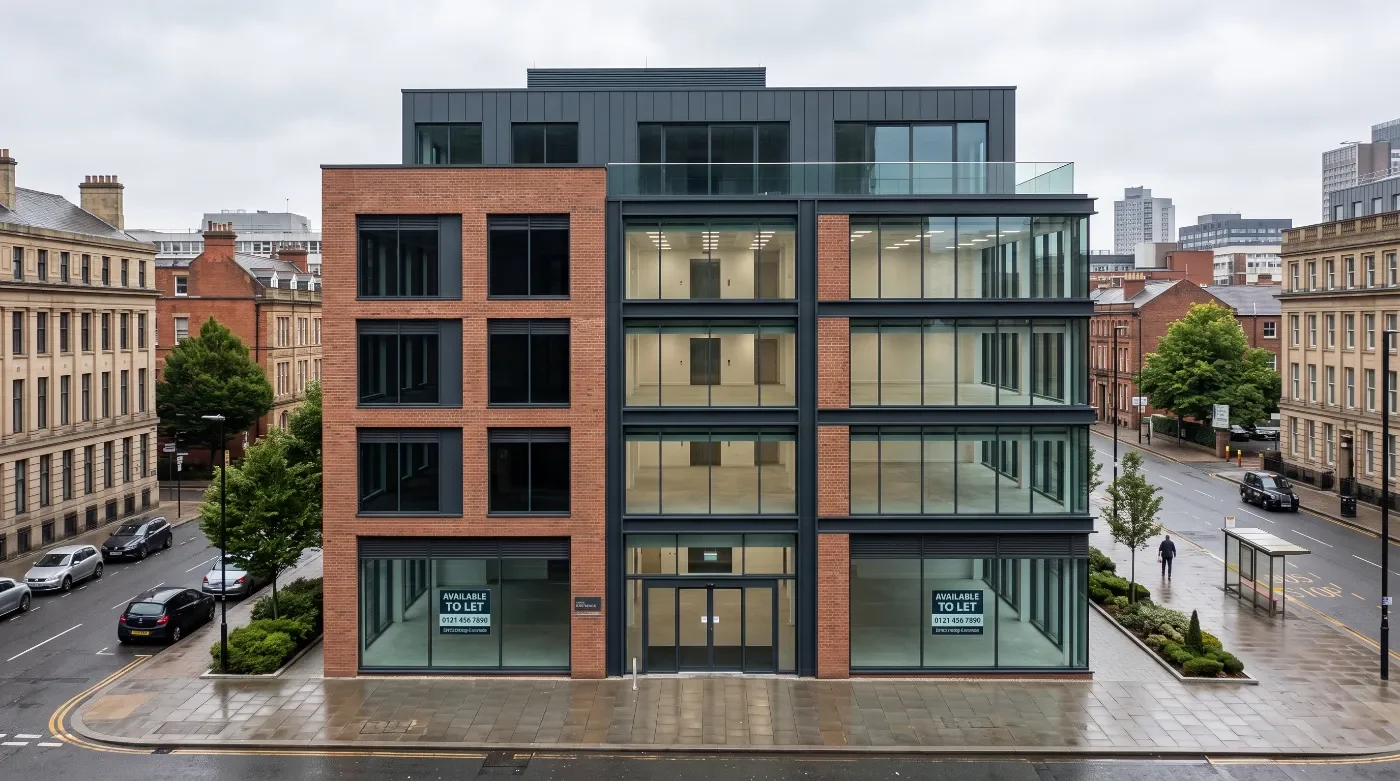 Commercial building awaiting its next occupier